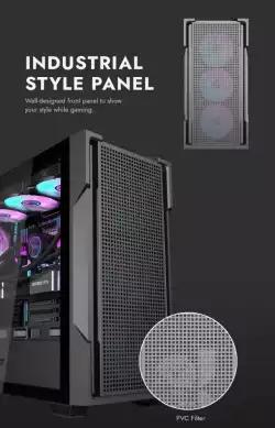 Darkflash кутия Case ATX - DS900 Mesh Black - 4 x 120 mm A-RGB fans included