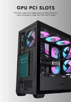 Darkflash кутия Case ATX - DS900 Mesh Black - 4 x 120 mm A-RGB fans included