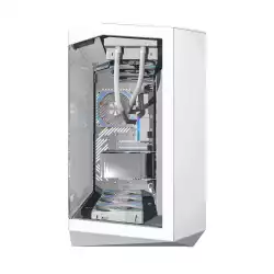 Darkflash кутия Case ATX - DY470 Ice White - 4 x 120 mm Infinity Mirror Fans