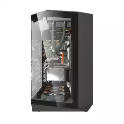 Darkflash кутия Case ATX - DY470 Shadow Black - 4 x 120 mm Infinity Mirror Fans