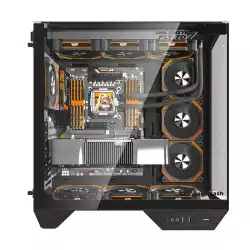 Darkflash кутия Case ATX - DY470 Shadow Black - 4 x 120 mm Infinity Mirror Fans