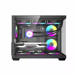 Darkflash кутия Case mATX - B275 PRO Black - 6 x 120 mm Infinity Mirror A-RGB