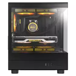 Darkflash кутия Case mATX - DB330M Black - Reversed fans included