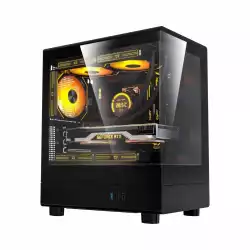Darkflash кутия Case mATX - DB330M Black - Reversed fans included