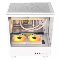 Darkflash кутия Case mATX - DB330M White - Reversed fans included