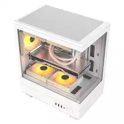 Darkflash кутия Case mATX - DB330M White - Reversed fans included