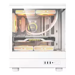 Darkflash кутия Case mATX - DB330M White - Reversed fans included