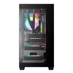 Darkflash кутия Case mATX - DS900M Black - 6 x 120 mm Infinity Mirror A-RGB