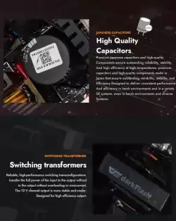 Darkflash захранване PSU ATX 3.1 1050W Gold, Full Modular, PCIe 5.1 - PMT1050 A3