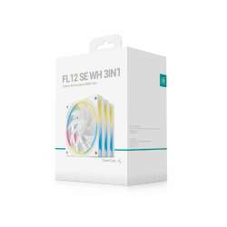 DeepCool Комплект вентилатори Fan Pack 3-in-1 3x120mm - FL12 SE 3IN1 WH - Luminous Halo ARGB