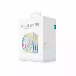 DeepCool Комплект вентилатори Fan Pack 3-in-1 3x120mm - FL12 SE 3IN1 WH - Luminous Halo ARGB