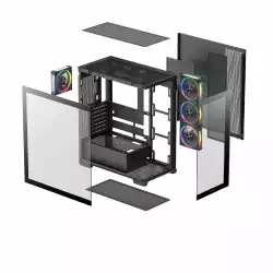 DeepCool кутия Case ATX - CG580 4F V2