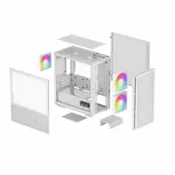 DeepCool кутия Case mATX - CH360 DIGITAL WH