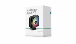 DeepCool охладител CPU Cooler AG400 Black - Addressable RGB V2 - LGA1851/AM5
