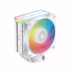 DeepCool охладител CPU Cooler AG400 White - Addressable RGB V2 - LGA1851/AM5