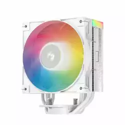 DeepCool охладител CPU Cooler AG400 White - Addressable RGB V2 - LGA1851/AM5