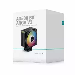 DeepCool охладител CPU Cooler AG500 BK - Addressable RGB V2 - LGA1851/AM5