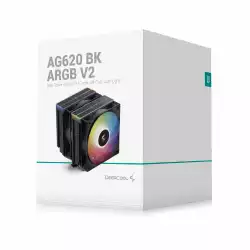 DeepCool охладител CPU Cooler AG620 BK - Addressable RGB V2, Dual-Tower - LGA1851/AM5