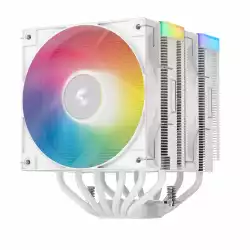 DeepCool охладител CPU Cooler AG620 WH - Addressable RGB V2, Dual-Tower - LGA1700/AM5