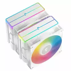 DeepCool охладител CPU Cooler AG620 WH - Addressable RGB V2, Dual-Tower - LGA1700/AM5
