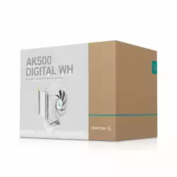 DeepCool охладител за процесор CPU Cooler - AK500 Digital White - LGA1700/AM5