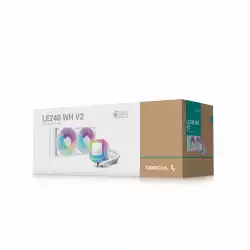 DeepCool водно охлаждане Water Cooling LE240 V2 WH - Addressable RGB - LGA1851/AM5