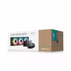 DeepCool водно охлаждане Water Cooling LT360 VISION ARGB - 4.5 inch IPS LCD screen - LGA1851/AM5