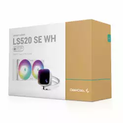 DeepCool водно охлаждане Water Cooling LS520 SE White - Addressable RGB, Infinity mirror design - LGA1700/AM5