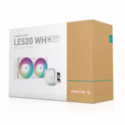 DeepCool водно охлаждане Water Cooling LE520 White - Addressable RGB - LGA1700/AM5