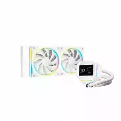 DeepCool водно охлаждане Water Cooling LM240 WH - 2.4 inch IPS Display, Addressable RGB