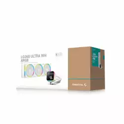 DeepCool водно охлаждане Water Cooling LQ360 ULTRA WH ARGB - LCD Screen