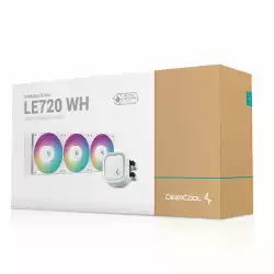 DeepCool водно охлаждане Water Cooling LE720 White - Addressable RGB - LGA1700/AM5