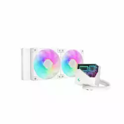 DeepCool водно охлаждане Water Cooling LT240 WH - Addressable RGB, Infinity mirror design - LGA1851/AM5
