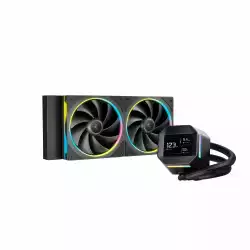 DeepCool водно охлаждане Water Cooling LM240 - 2.4 inch IPS Display, Addressable RGB