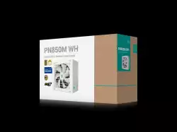 DeepCool захранване PSU ATX 3.1 850W Gold, Full Modular - PN850-M White