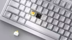 Ducky професионална геймърска механична клавиатура Professional Gaming Mechanical Keyboard One X Wireless White - Ducky AI Switches [Linear]