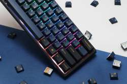 Ducky професионална геймърска механична клавиатура Professional Gaming Mechanical Keyboard One 3 Pro Mini Nazca Line - 8K, Cherry MX2A RGB Speed Silver