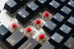 Ducky професионална геймърска механична клавиатура Professional Gaming Mechanical Keyboard One 3 Pro Nazca Line - 8K, Cherry MX2A RGB Silent Red [Linear]