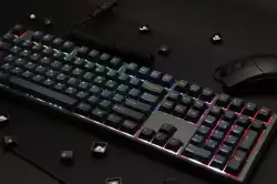 Ducky професионална геймърска механична клавиатура Professional Gaming Mechanical Keyboard One 3 Pro Nazca Line - 8K, Cherry MX2A RGB Silent Red [Linear]
