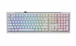 Ducky професионална геймърска механична клавиатура Professional Gaming Mechanical Keyboard One X Wireless White - Ducky AI Switches [Linear]