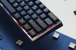 Ducky професионална геймърска механична клавиатура Professional Gaming Mechanical Keyboard One 3 Pro Mini Nazca Line - 8K, Cherry MX2A RGB Red [Linear]