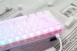 Ducky професионална геймърска механична клавиатура Professional Gaming Mechanical Keyboard One 3 Mini Aura White -  Cherry MX RGB Brown [Tactile]
