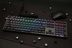 Ducky професионална геймърска механична клавиатура Professional Gaming Mechanical Keyboard One 3 Pro Nazca Line - 8K, Cherry MX2A RGB Brown [Tactile]