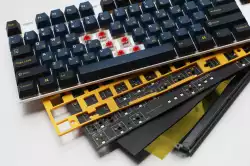 Ducky професионална геймърска механична клавиатура Professional Gaming Mechanical Keyboard One 3 Pro Nazca Line - 8K, Cherry MX2A RGB Silent Red [Linear]