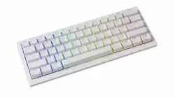 Ducky професионална геймърска механична клавиатура Professional Gaming Mechanical Keyboard One X Mini Wireless White - Ducky AI Switches [Linear]
