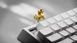 Ducky професионална геймърска механична клавиатура Professional Gaming Mechanical Keyboard One X Mini Wireless White - Ducky AI Switches [Linear]