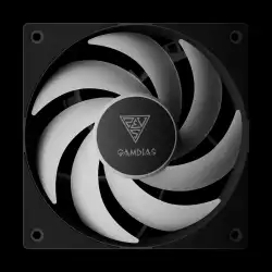 Gamdias Комплект вентилатори Fan Pack 3-in-1 3x120mm - NOTUS M1-1203 ARGB, Swappable Fan Blades (Reverse Fan Blades Included), A-RGB