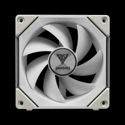 Gamdias Комплект вентилатори Fan Pack 3-in-1 3x120mm - AEOLUS P2-1203 White, Swappable Fan Blades (Reverse Fan Blades Included), Daisy-Chain, Infinity Mirror