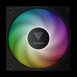 Gamdias Комплект вентилатори Fan Pack 3-in-1 3x120mm - NOTUS M1-1203 ARGB, Swappable Fan Blades (Reverse Fan Blades Included), A-RGB