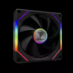 Gamdias Комплект вентилатори Fan Pack 3-in-1 3x120mm - AEOLUS P2-1203, Swappable Fan Blades (Reverse Fan Blades Included), Daisy-Chain, Infinity Mirror, A-RGB
